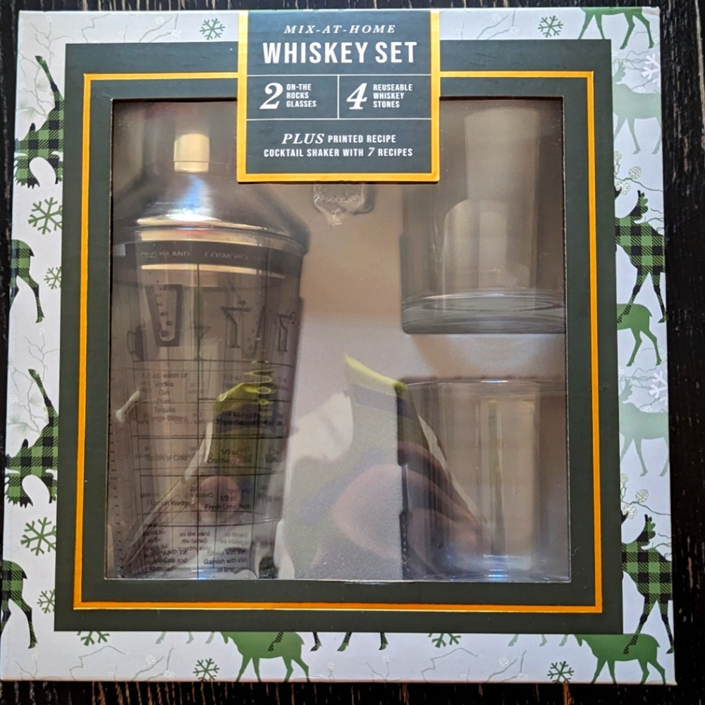 Silver One International Mix at Home Whiskey Set Whiskey Stones Rocks Glasses